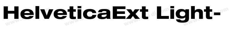 HelveticaExt Light字体转换
